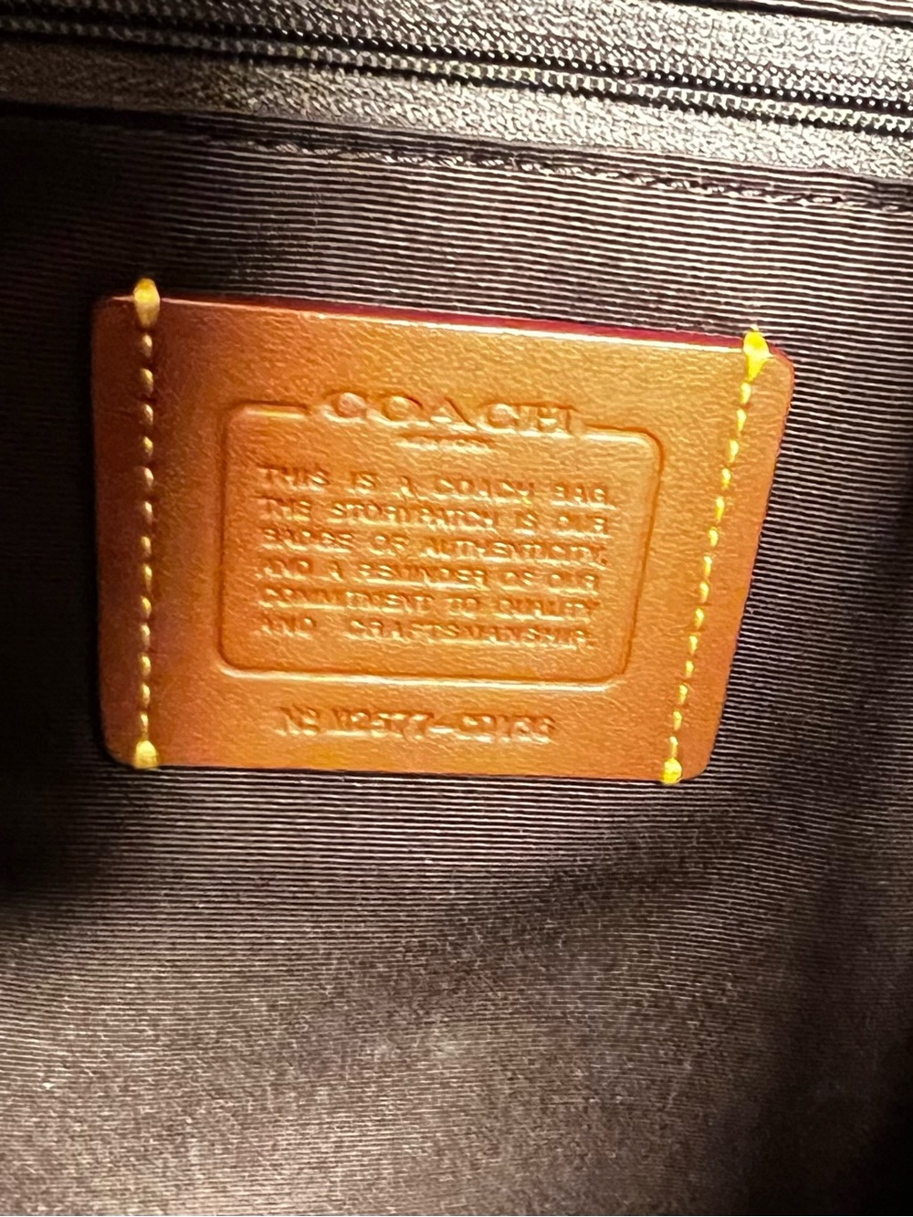 Coach Ella Shoulder Bag in Burnished Redwood Leather - Like New - Picture 9 of 9